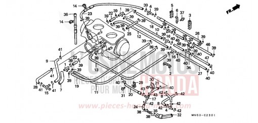 TUBING (1) (GL1500K) GL1500K de 1989